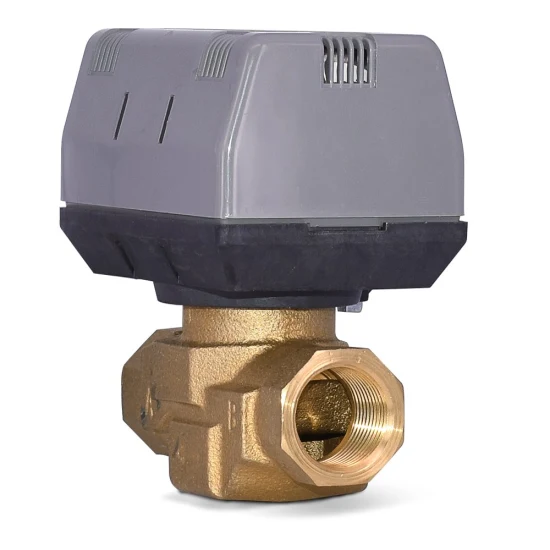 1.6MPa Fan Coil Unit Water Brass Motorised Control Valve